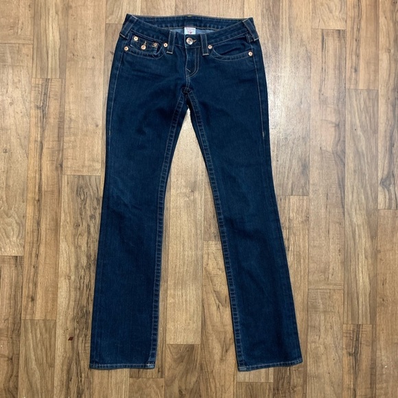 True Religion Billy Skinny Dark Denim Jeans 27 - Picture 4 of 9